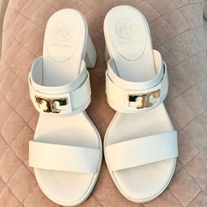 Tory Burch White Sandals